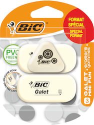 BIC Γόμα για Μολύβι 3τμχ Γκρι