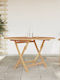 Garten- und Terrassentisch aus Teak Zusammenklappbarer Teak 120x120x75cm