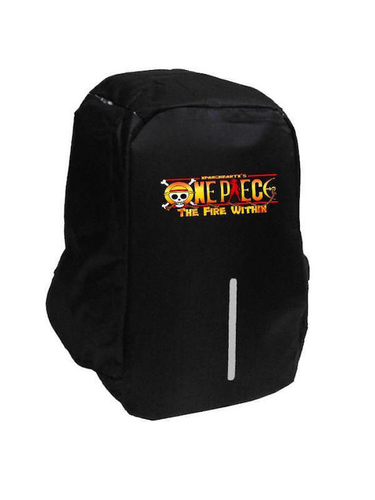 Takeposition One Piece Schulranzen Rucksack Junior High-High School in Schwarz Farbe