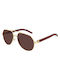 Cartier Men's Sunglasses with Gold Metal Frame and Brown Lens CT0272S 004