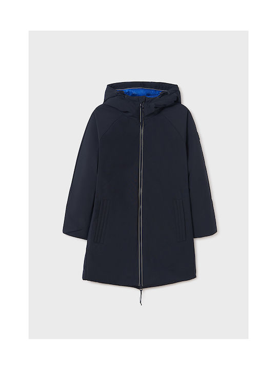 Mayoral Boys Parka Navy Blue with Ηood