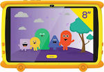 Egoboo Kiddoboo KB80P Plus 8" Tablet mit WiFi (3GB/64GB) Yellow