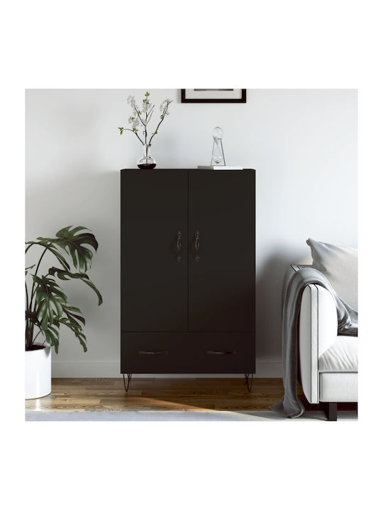 Cabinet pardoseală Negru 69.5x31x115cm