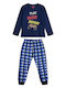 Energiers Kids' Pajamas Winter Navy Blue Set