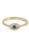 George Art Jewels Γυναικείο Δαχτυλίδι από Ασήμι Επιχρυσωμένο