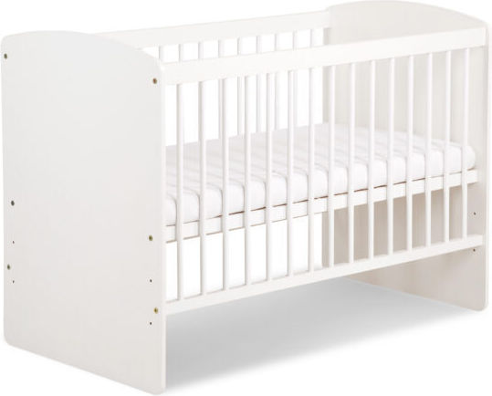 Klups Multifunktionales Babybett Karolina II Weiß mit Matratze & Schublade