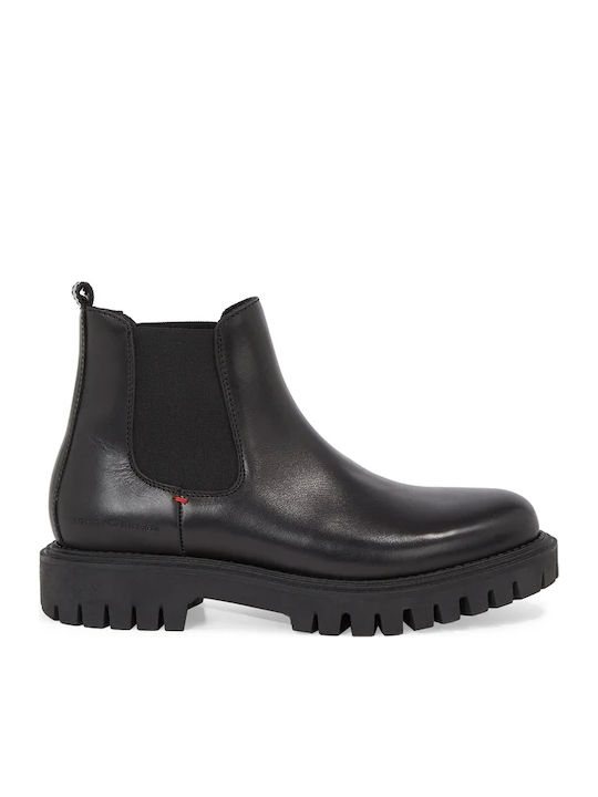 Piele Negru Ghete barbati
