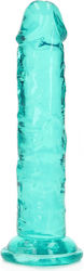 Shots Real Rock Crystal Clear Dildo realist Cu ventuză Verde 14.5cm