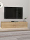 TV Stand Aristo with LED Lighting Brown L135xD31.6xH25cm