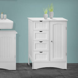 ML-Design Badezimmerschrank B55xT30xH81cm Weiß