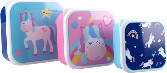 Vadobag Unicorn Plastic Kids' Lunch Set Unicorns Multicolour