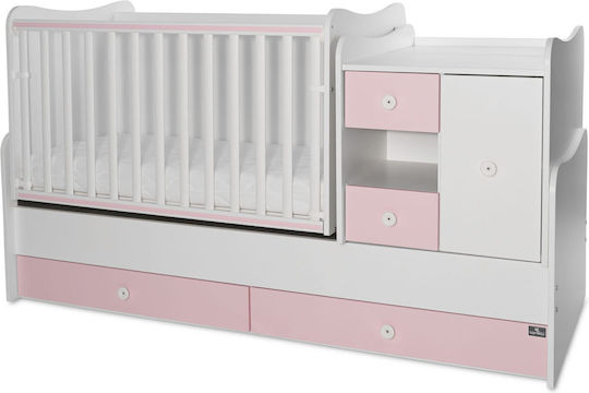 Lorelli Πολυμορφική Κούνια Minimax White/Orchid Pink