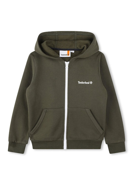 Timberland Hooded Sweatshirt with Zipper Green