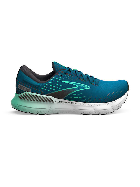 Brooks Glycerin 20 Gts Ανδρικά Αθλητικά Παπούτσια Running Μπλε