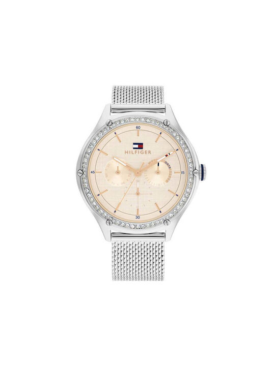 Tommy Hilfiger Uhr Chronograph mit Silber Metallarmband