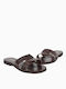 Piazza Shoes Women's Flat Sandals in Brown Color