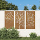 vidaXL Wall Decoration Garden Metal 105cmx55cmx...