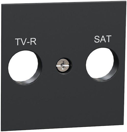 Schneider Electric TV-Antenna Front Plate Switch Gray NU944154