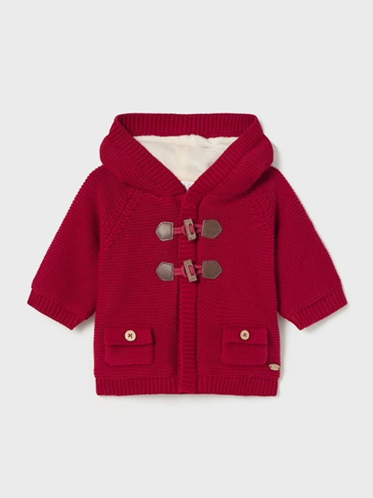 Kids Cardigan Cotton with Hood Bright Azure