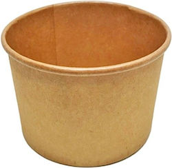 Disposable for Soup Paper Bowl Kraft 25pcs