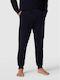 Sweatpants with Elastic Navy Blue