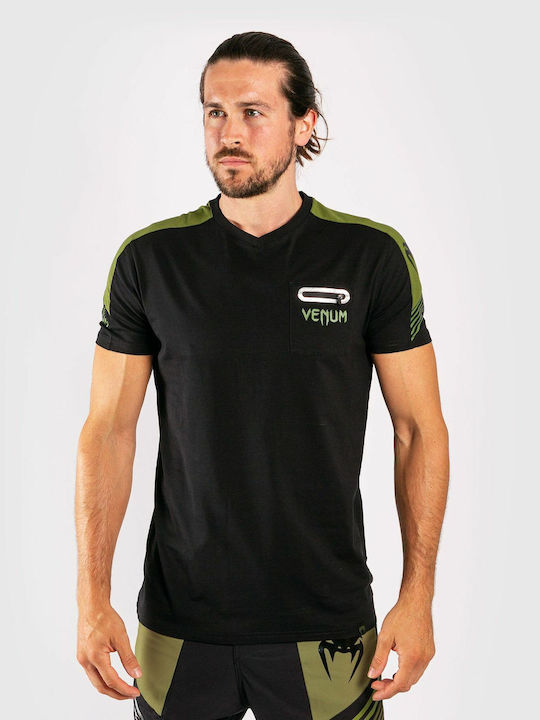 Venum Ανδρικό T-shirt Κοντομάνικο Μαύρο