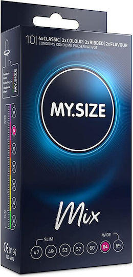 My Size My Size Mix 10 Stück 64mm Natürlich Vegane Kondome