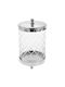 Iliadis Vase General Use with Lid & Base Glass Transparent 11x11x18cm
