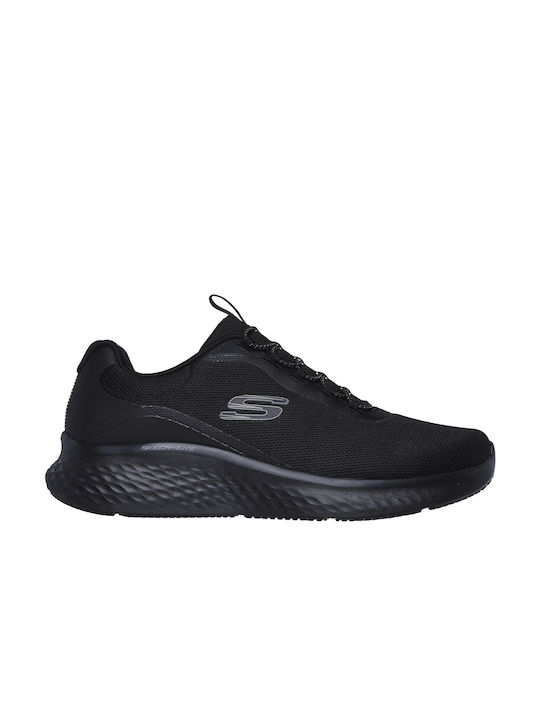 Skechers Strech Lace Ανδρικά Αθλητικά Παπούτσια Running Μαύρα