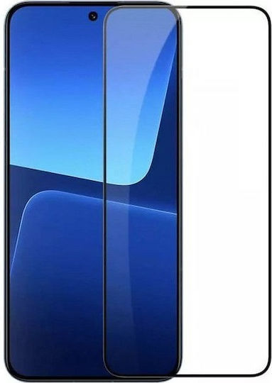 9H Adeziv complet Full Face Tempered Glass Negru (Xiaomi 13)