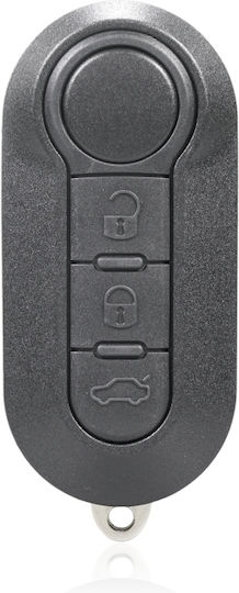 Foldable Car Key Shell with Blade with 3 Buttons for Fiat