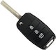 Kia Foldable Car Key Shell with Blade with 3 Buttons for Kia