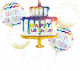 Set of 5 Balloons Foil Birthday-Celebration