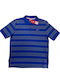 Polo Kurzarmbluse Blau