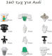 Car Plastic Clips 160pcs