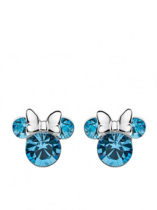 Minnie Mouse Disney Hypoallergenic Kids Earrings Studs Made of Silver Blue ES00028SMARL CS
