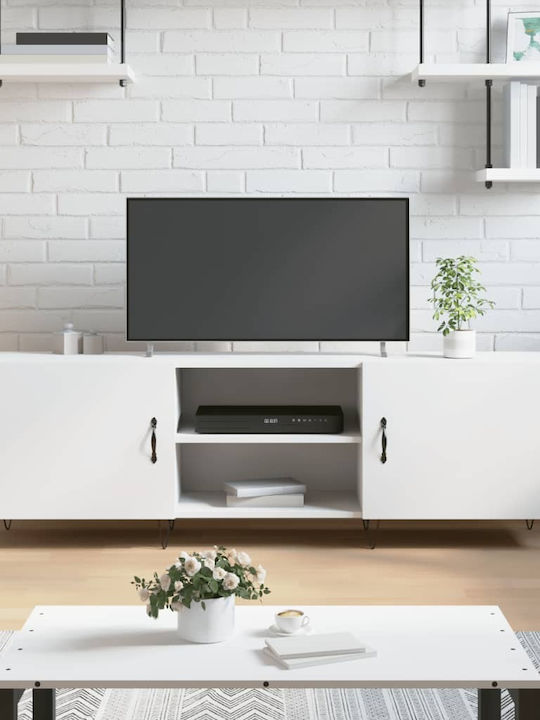 Телевизионни Мебели Бял М150xД30xВ50см