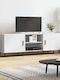 TV-Möbel Hölzernes Weiß L150xB30xH50cm