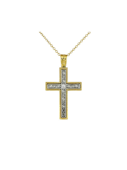 Femeiesc Aur Cruce 14K