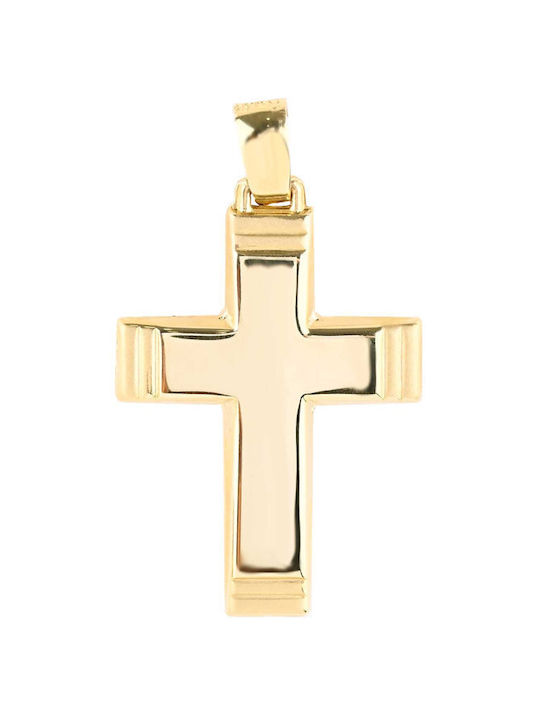 Savvidis Gold Kreuz 14K mit Kette