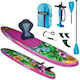 Maqua Flowers Φουσκωτή Σανίδα SUP / Kayak με Μήκος 3.3m Μωβ