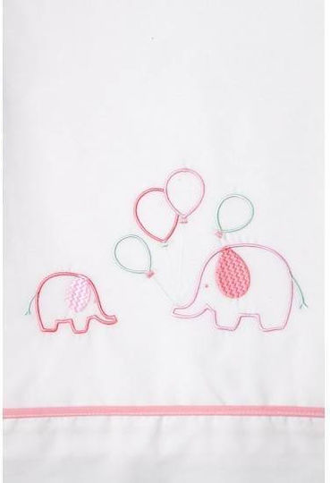 La Christine Christening Oilcloths Set Elephants with Balloons Ecru 3 Pieces K719