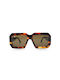 OJO Sunglasses Square Oje Γυναικεία Γυαλιά Ηλίου με Καφέ Ταρταρούγα Κοκκάλινο Σκελετό και Καφέ Φακό 39OCL22284