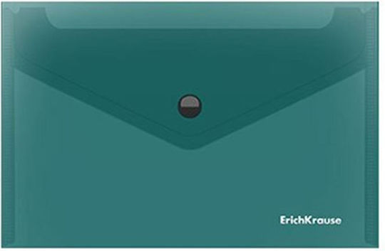 ErichKrause Folder with Button for Paper A4 Green