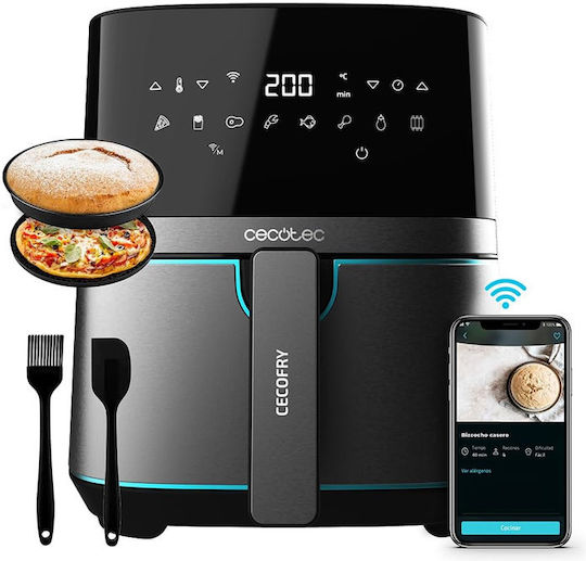 Cecotec Cecofry Full 5500 Connected Pack Air Fryer με Wi-Fi 5.5lt Μαύρο