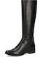 Leder Damenstiefel Schwarz