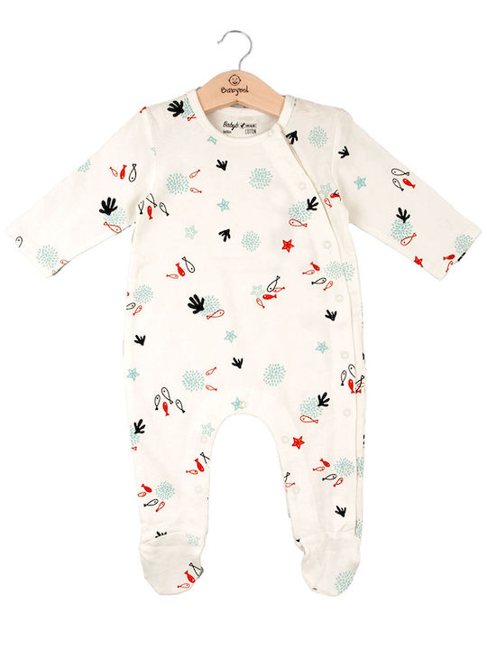 Babybol Baby Bodysuit Set Long-Sleeved Ecru