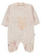 Civil Baby Bodysuit Long-Sleeved Velvet Pink