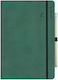 adBook Caiet A5 cu Suport pentru Stilou Verde