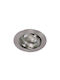Gekas Round Metallic Recessed Spot with Socket GU10 Silver 8.3x8.3cm. 1pcs